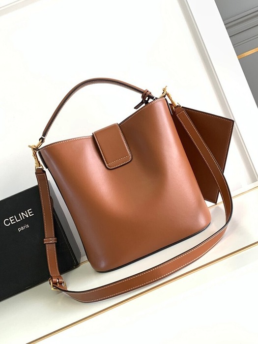 Celine Tote style 19 Brown 01A