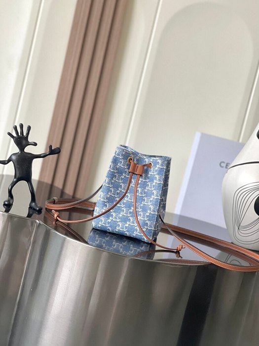 Celine Tote style 21 Blue 01A