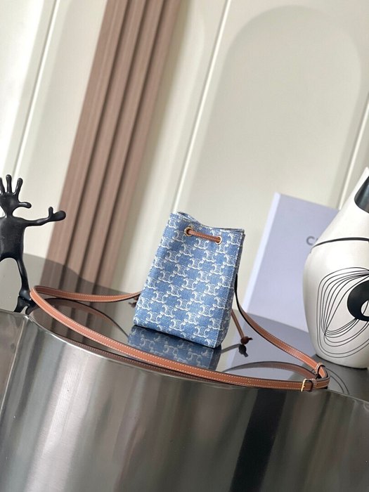 Celine Tote style 21 Blue 01A