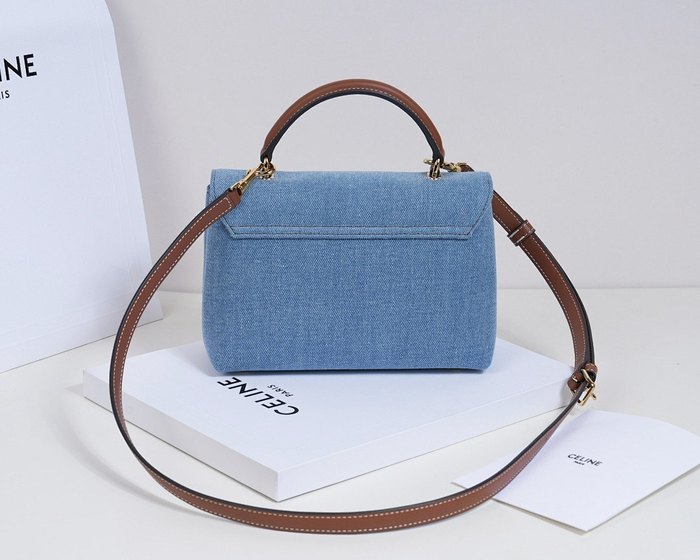 Celine Tote style 24 Blue 01A