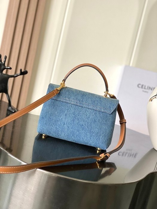 Celine Tote style 27 Blue 01A