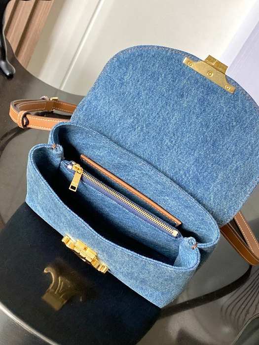 Celine Tote style 27 Blue 01A