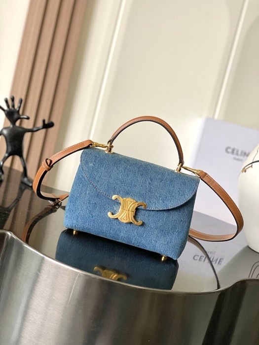Celine Tote style 27 Blue 01A