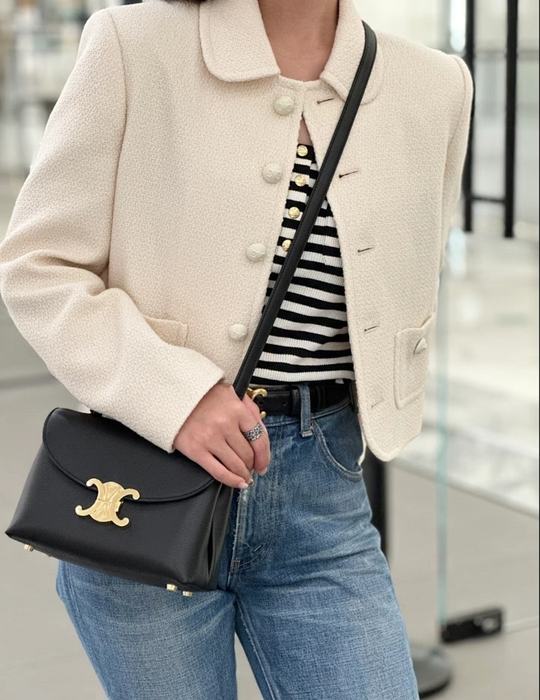 Celine Tote style 30 Black 01A