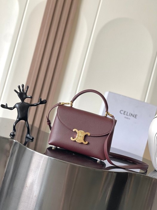 Celine Tote style 55 Burgundy 01A