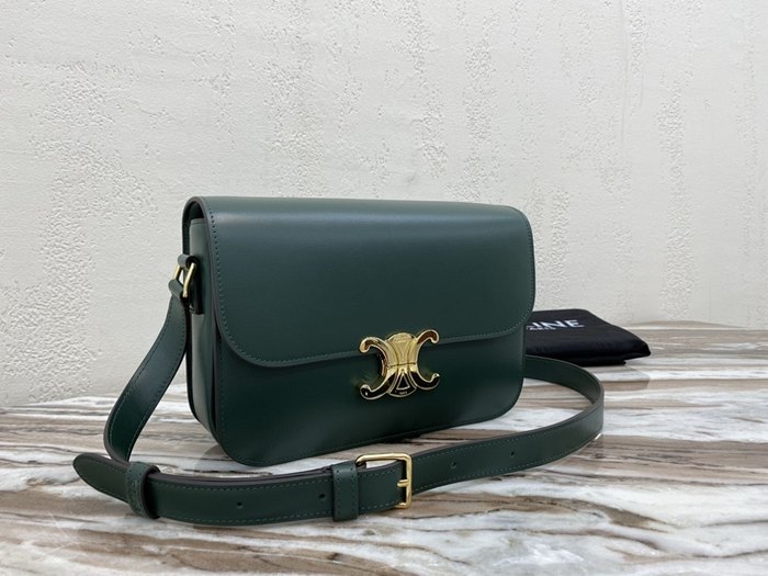 Celine Tote with elegant structure Green 01A