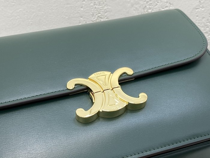 Celine Tote with elegant structure Green 01A