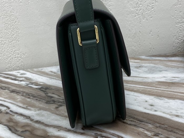 Celine Tote with elegant structure Green 01A