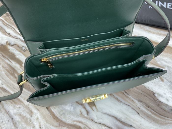 Celine Tote with elegant structure Green 01A