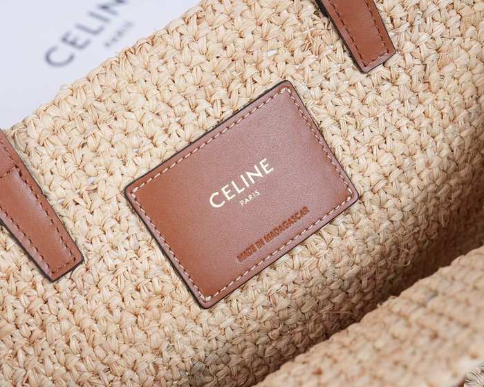 Celine Tote with leather features Brown 01A