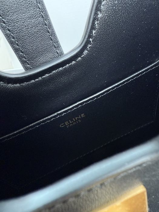 Celine Tote with structured design Black 01A