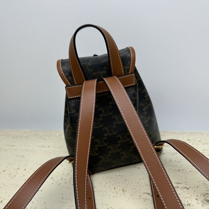 Celine Tote with stylish features Brown 01A 2