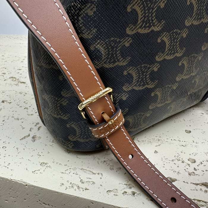 Celine Tote with stylish features Brown 01A 2