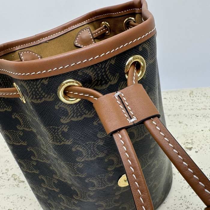 Celine Tote with stylish features Brown 01A 2