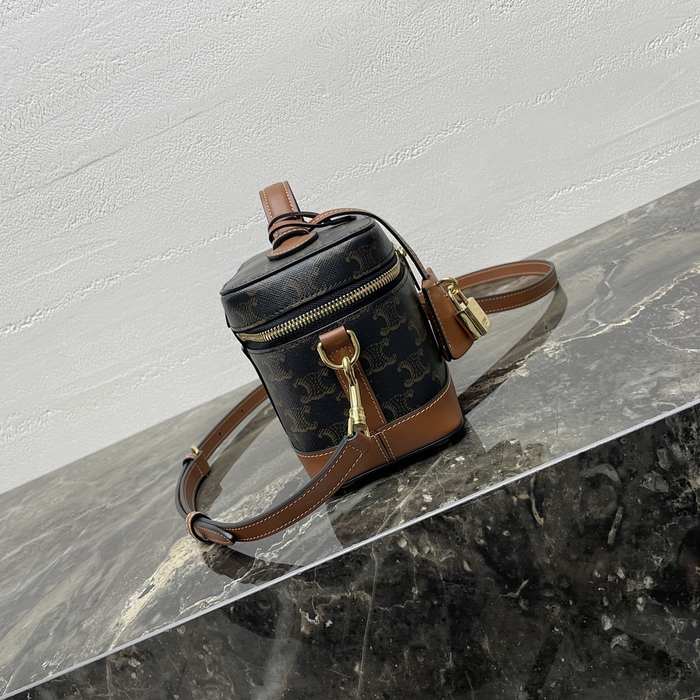 Celine Tote with stylish features Brown 01A 3