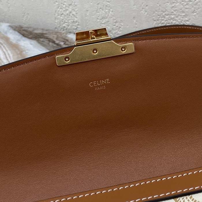 Celine Tote with stylish features Brown 01A 4