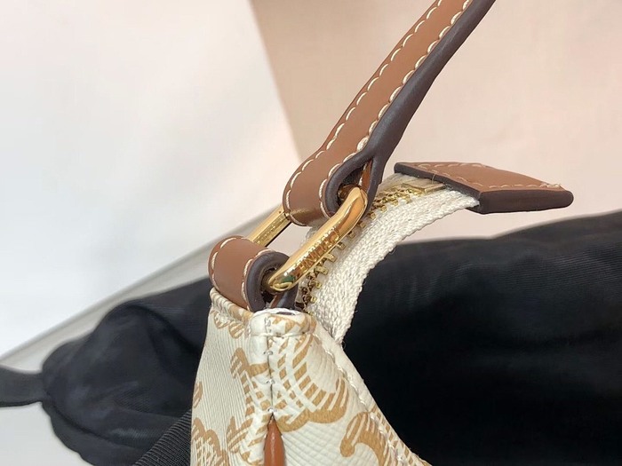 Celine Tote with stylish features Brown 01A