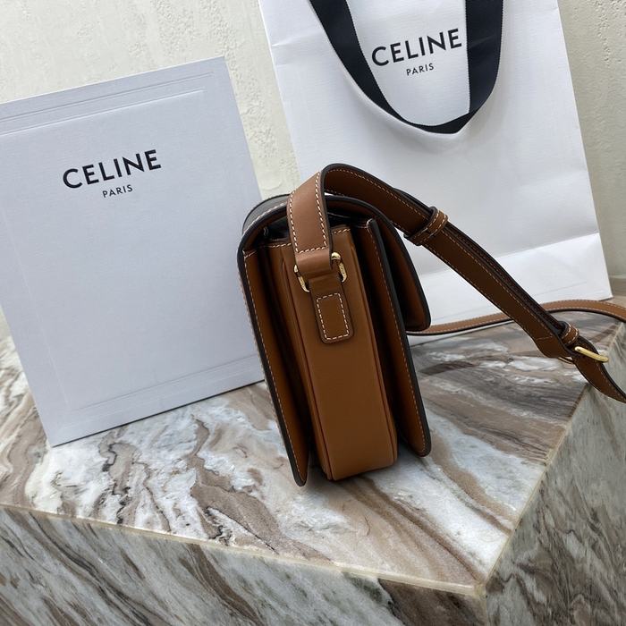 Celine Tote with stylish traits Brown 01A 2