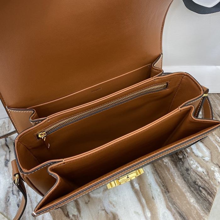 Celine Tote with stylish traits Brown 01A 2