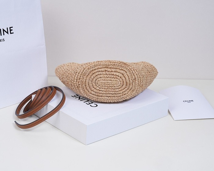 Celine Tote with stylish traits Brown 01A