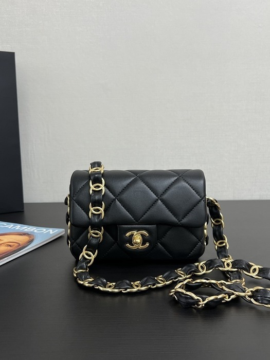 Chanel bucket bag black