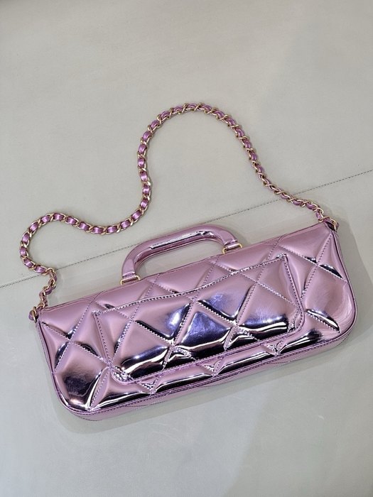 Chanel canvas makeup bag