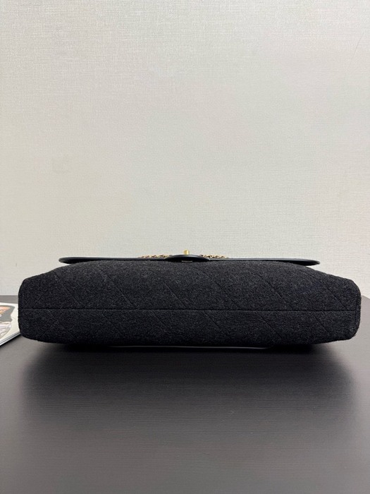 Chanel denim drawstring bag