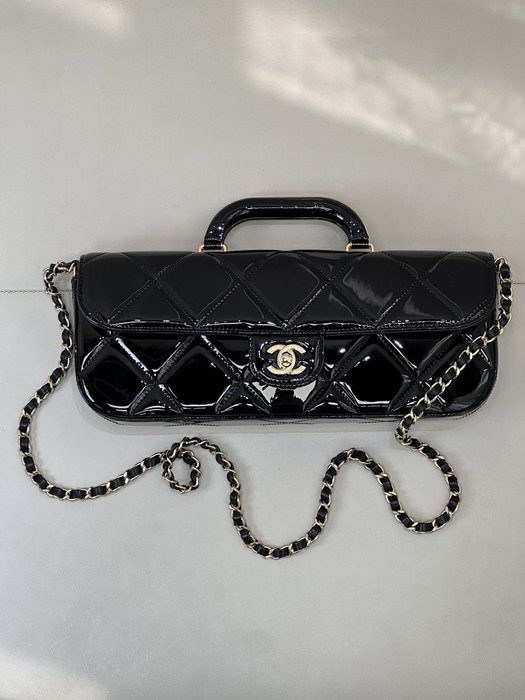 Chanel pink makeup bag