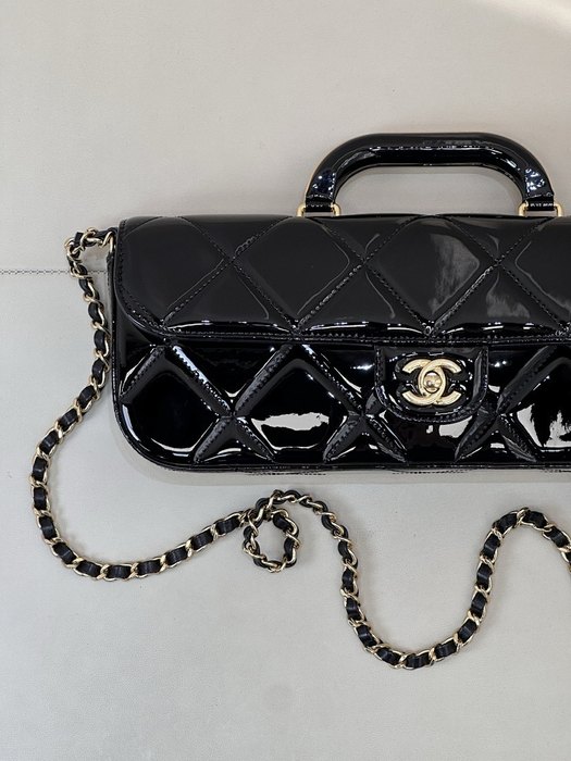 Chanel pink makeup bag