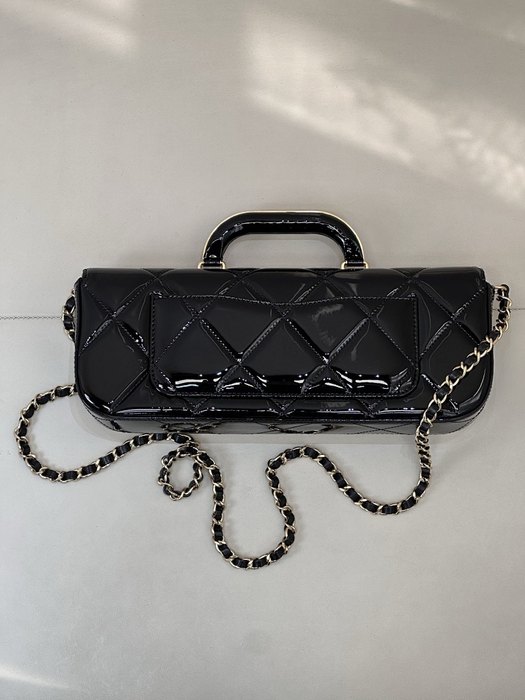 Chanel pink makeup bag