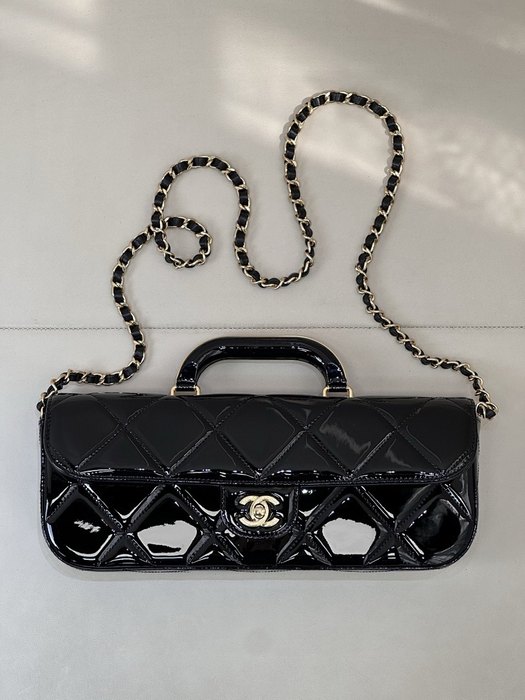 Chanel pink makeup bag