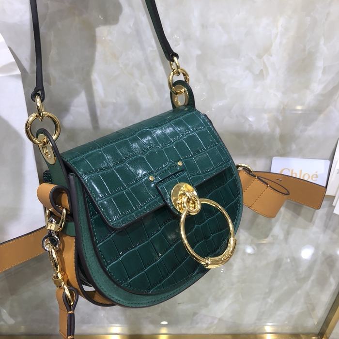 Chloe Tote Bag with Stylish Design Green 01A