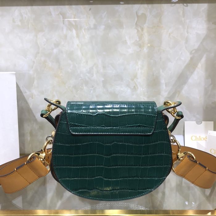Chloe Tote Bag with Stylish Design Green 01A