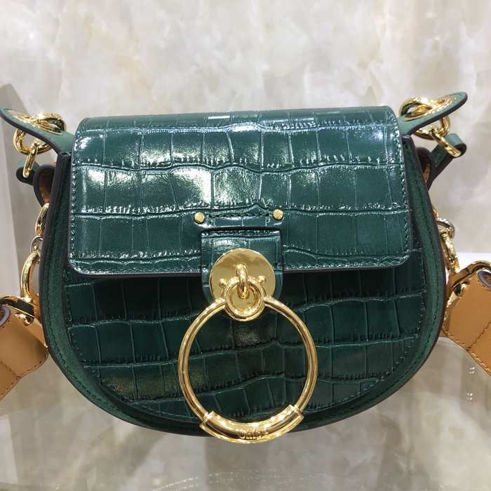 Chloe Tote Bag with Stylish Design Green 01A