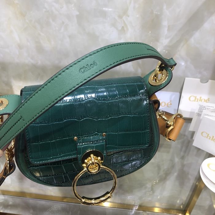 Chloe Tote Bag with Stylish Design Green 01A