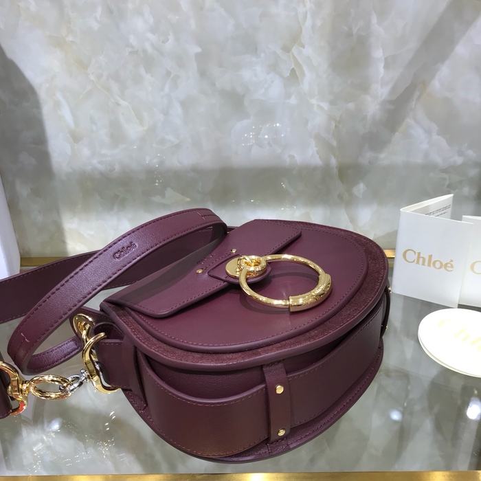 Chloe Tote bag with stylish features Burgundy 01A