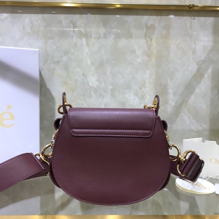 Chloe Tote bag with stylish features Burgundy 01A
