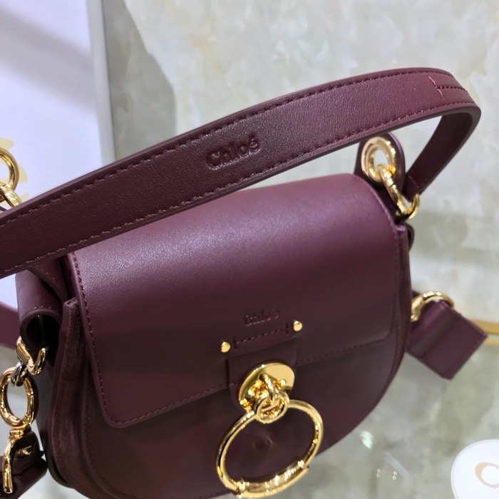 Chloe Tote bag with stylish features Burgundy 01A