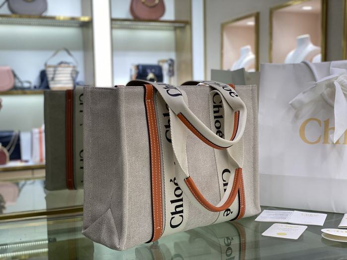 Chloe Tote bag with stylish features Navy 01A