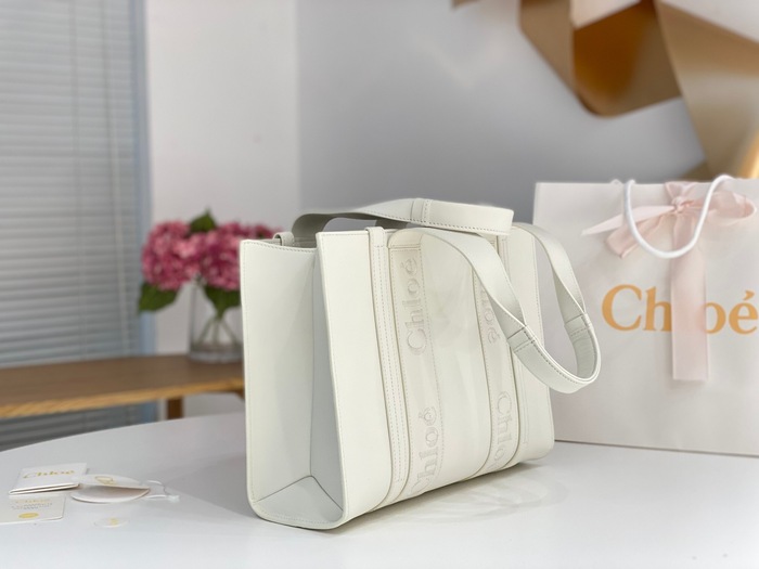 Chloe Tote bag with stylish traits Tan 01A