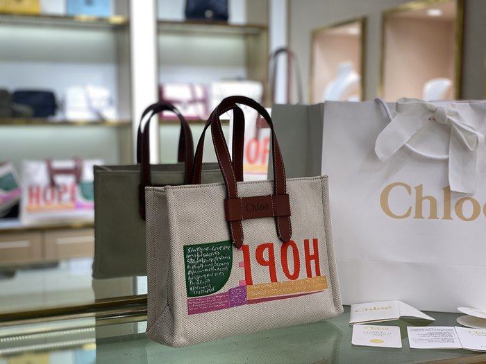 Chloe Tote style 12 Beige 01A