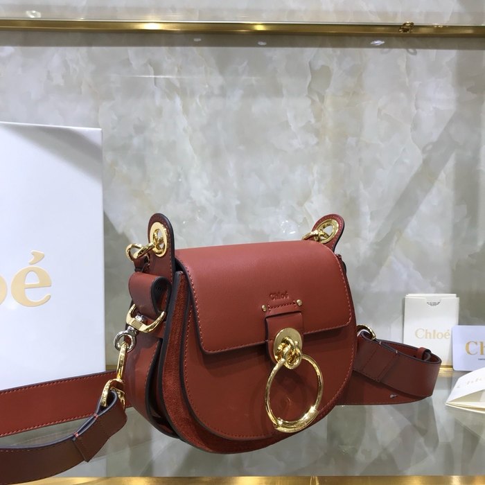 Chloe Tote style 25 Burgundy 01A
