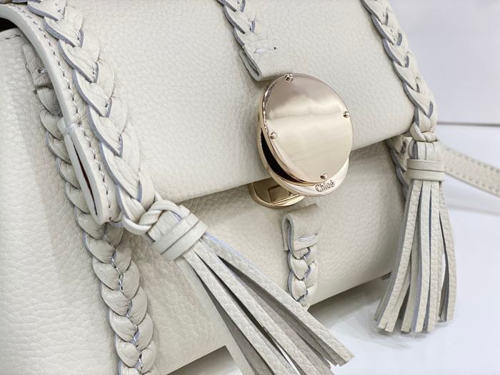 Chloe Tote with stylish accents White 01A