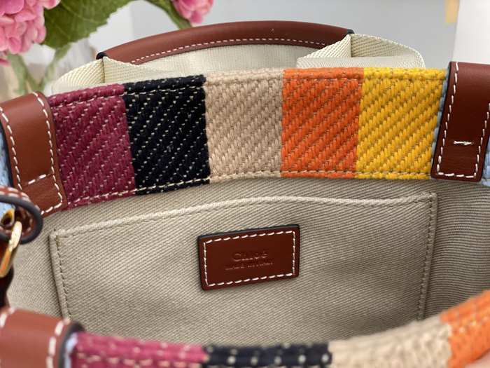 Chloe Tote with stylish design traits Beige 01A