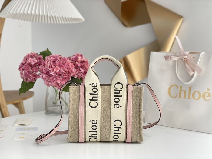 Chloe Tote with stylish design traits Beige 01A