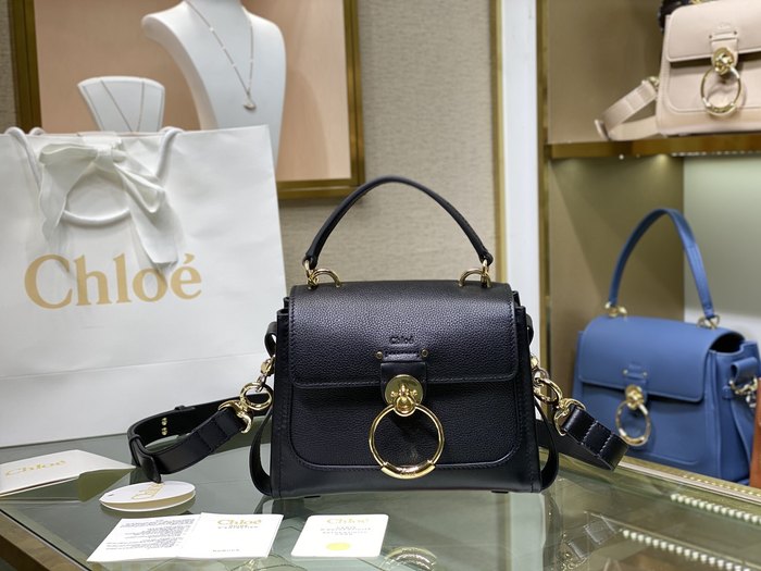 Chloe Tote with stylish detailing Blue 01A