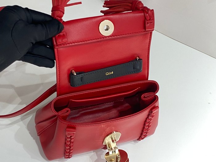 Chloe Tote with stylish features Red 01A