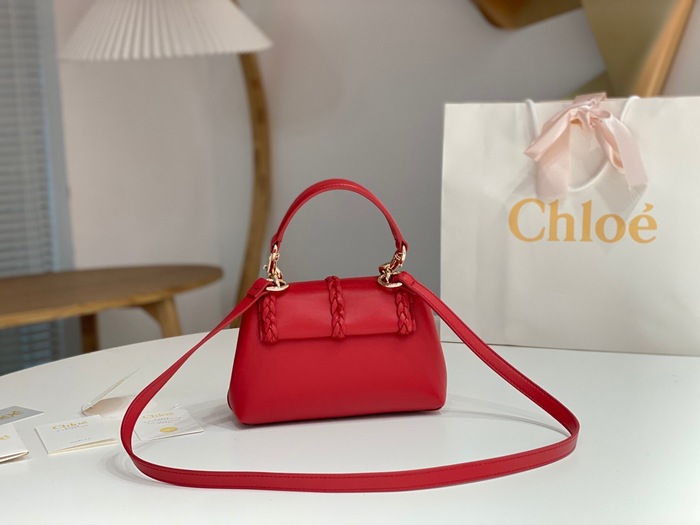 Chloe Tote with stylish features Red 01A