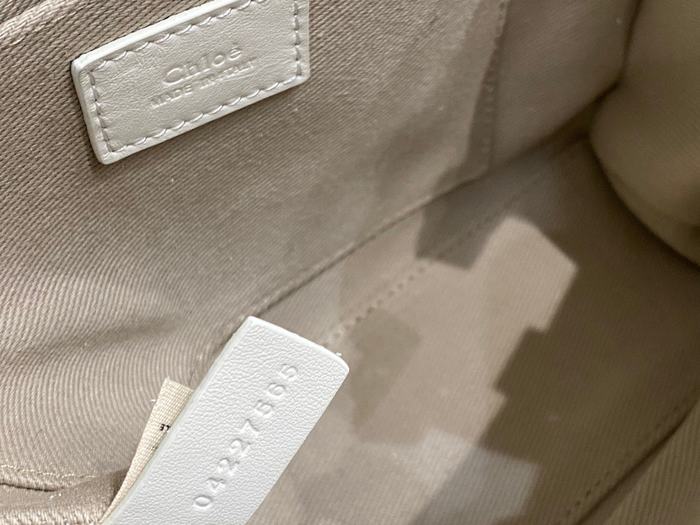 Chloe Tote with stylish features White 01A