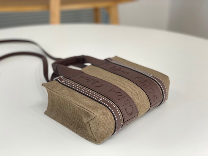 Chloe Tote with stylish traits Grey 01A